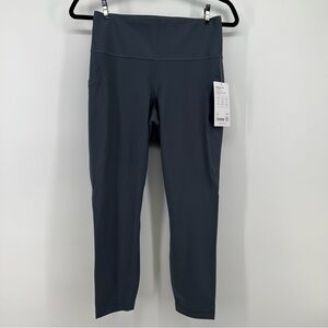 Athleta Interval Stash 7/8 Tight Women's Size Medium Eclipse Gray NWT